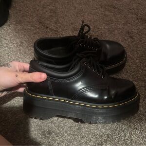 Dr Martens 8053 Leather Platform Casual Shoes